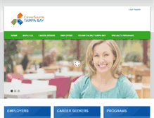Tablet Screenshot of careersourcetampabay.com